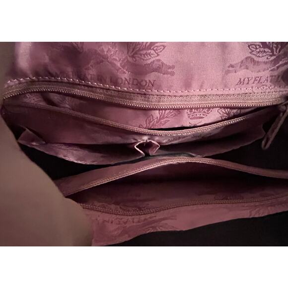 MY FLAT IN LONDON DEBUTANTE BLACK & CREAM SOFT LEATHER BOWTIE SATCHEL - Picture 6 of 14